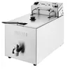 Image de Friteuse Electrique Professionnelle avec Minuterie 8 Litres - Buffalo - l280- L1- P505- h410- Inox