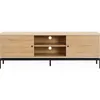 Image de Meuble TV 2 portes effet bois 160 cm - Talia