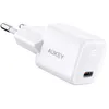 Image de Aukey PA-B1 - Chargeur Rapide USB C 3.0 QC 2.0 20W Blanc - Convient pour Iphone   Samsung