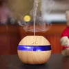Image de Humidificateur Ultrasonique Diffuseur Aroma USB - ONEVER - Grain du Bois - 30ml - Marron