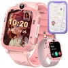 Image de 4G Montre Connectée Enfant Appel Vidéo GPS SOS Chat Calculatrice Contrôle Parents Cadeau pour Fille Garcon
