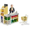 Image de COSTWAY Jeu dimitation Jouet de Supermarché pour Enfant Marchande en Bois avec Caisse de Supermarché pour Garçons et Filles 3 Ans+