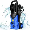 Image de GOPLUS Nettoyeur Haute Pression 140 Bar-1500W-300 L/H-Buse Haute Pression-Tuyau 5M avec 2 Roues Bleu