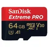 Image de Carte Mémoire microSDXC SanDisk Extreme PRO 64 Go + Adaptateur SD jusquà 100 Mo/s Classe 10 U3 V30 A1