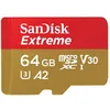 Image de Carte mémoire SDXC SANDISK Extreme 64GB - Classe UHS-I A2 V30 U3 - Vitesse de lecture 160MB/s