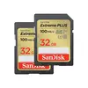 Image de SanDisk Extreme PLUS SDHC UHS-I 32 Go (x2)