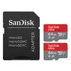 Image de SanDisk Ultra microSD UHS-I U1 64 Go 140 Mo/s (x2) + Adaptateur SD