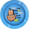 Image de Cendrier Metal Humoristique Bleu Hollande La Fumée
