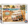 Image de Eurographics puzzle VW Be Happy 1000 pièces nostalgie plage