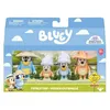 Image de Pack 4 Figurines Bluey La Famille de Bluey en voyage