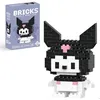 Image de GAVI STORE Figurine à assembler Sanrio Kuromi 72 cm 151 pièces Micro Bricks Jeu de construction compatible Lego