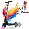 Image de Trottinette Electrique Enfants 6-10Ans - LED - néons colorés - Hauteur Réglables Cadeau idéal-YD531-Noir
