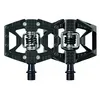 Image de Pédales hybrides - Crankbrothers - Double Shot 3 - Noir - Adhérence améliorée - Mixte
