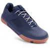 Image de Chaussures de Cyclisme Crank Brothers Mixte Dentelle - Gomme argentée Bleu Marine - VTT - Montagne - Respirant