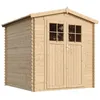 Image de TIMBELA- ABRI de jardin en bois M343F- maison de jardin en Pin / épicéa- 206x216 cm/353 m²