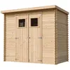 Image de Abri de jardin en bois 2.63 m² TIMBELA - Ep. 19 mm - 239x142 cm - Plancher NON inclus - Timbela M310