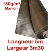 Image de 130g/m2 Toile Bache de paillage tissée Marron Anti-Mauvaises Herbes Largeur 33m Longueur 5m