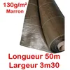 Image de 130g/m2 Toile Bache de paillage tissée Marron Anti-Mauvaises Herbes Largeur 33m Longueur 50m