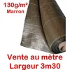 Image de Vente au mètre / 130g/m2 Toile Bache de paillage tissée Marron Anti-Mauvaises Herbes