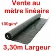 Image de Toile Bache de paillage tissée Anti-Mauvaises Herbes 130g /m2 / Vente au mètre / Largeur 330m