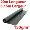 Image de Largeur 515m Longueur 20m 130g/m2 Toile Bache de paillage tissée Anti-Mauvaises Herbes