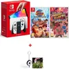Image de Console portable - Nintendo - Switch OLED - 2 jeux Street Fighter - Flash LED offert - Couleur blanche