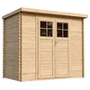 Image de Abri de jardin en bois 2.63m² TIMBELA - Ep. 19 mm - 239x142 cm - Plancher NON inclus - M310F