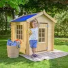 Image de Cabane en Bois pour enfant TIMBELA - 113x111 cm - Ep. 13 mm - Pin / épicéa - M570M-1