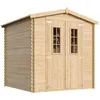 Image de Abri de jardin en bois 3.53 m² TIMBELA - 200x200 cm - Pin / épicéa - Plancher NON inclus - M343C