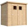 Image de Abri de jardin en bois 2.22 m² TIMBELA - Ep. 19 mm - 200x130 cm - Plancher inclus - M311+M311G