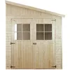 Image de Abri de jardin en bois 602 m² TIMBELA - Pin / épicéa - 202 x 298 cm -Construction de Panneaux - Plancher NON inclus - M339