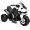 Image de COSTWAY BMW Moto Electrique pour Enfants 6V/4Ah à 3 Roues Phare LED Musiques 3 Roues Cadeau pour Tout-petits 18-36 Mois Noir