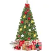 Image de GOPLUS Sapin de Noël Artificiel 1346 Branches en Forme d'Épicéa Aiguilles en PVC Système Parapluie Décoration de Noël 230cm