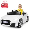 Image de DREAMADE Voiture Electrique 12V pour Enfants avec Télécommande Voiture Audi TTRS Vitesse 5Km/h avec Lumières LED Blanc