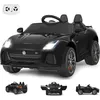 Image de GOPLUS Voiture Electrique pour Enfant 12V avec TélécommandeDémarrage/Frein en DouceurSons avec Volume Réglable Noir