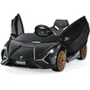 Image de Lamborghini SIAN Voiture Électrique 12V/45 Ah pour Enfants 3-8 AnsTélécommande 2.4G 2 Moteur MP3 USB TF Radio Récit Noir