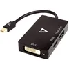 Image de Adaptateur A/V - V7 - 10 cm - DVI/DisplayPort/HDMI/Mini DisplayPort - Noir - Périphérique audio/vidéo