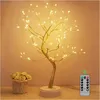 Image de Arbre lumineux LED - Kinamy - Avec télécommande - 8 modes déclairage - Branches flexibles - Alimentation piles/USB