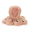 Image de Doudou - JELLYCAT - Odell Octopus Little Saumon - Mixte - 14 x 7 cm - Dès la naissance