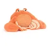 Image de Peluche - JELLYCAT - Pinchsnap Crab - Orange - 17 x 20 x 11 cm - Garnissage polyester
