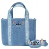 Image de Fourre-tout - LOUNGEFLY - Stitch Disney - Bleu - Cuir végétalien - Sherpa