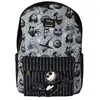 Image de Sac à dos enfant - LOUNGEFLY - Loungefly Disney Nightmare Before Christmas - Noir - Bretelles réglables - Poche frontale