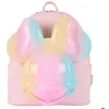 Image de Sac à dos - LOUNGEFLY - Loungefly Disney Minnie Mouse - Rose/Bleu - Bretelles ajustables - Compatible PC