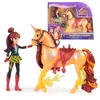 Image de Poupée et Licorne - Unicorn Academy - Valentina et Cinder - 115 cm - 127 cm - Accessoires inclus