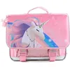 Image de Cartable - LICORNE - Modèle Licorne - 38 CM - Rose - 2 compartiments - Zippée