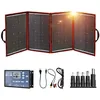 Image de DOKIO 200W Kit Panneau solaire pliable portable monocristallin avec 2 ports USB Pour Plein air