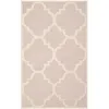 Image de Tapis de salon - Safavieh - Clark - 61 x 91 cm - 100% laine - Rose pâle et ivoire
