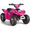 Image de Quad électrique pour enfants GOPLUS - Rose - 4 roues - Contrôle par poignée
