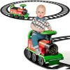 Image de Train Electrique pour Enfants - COSTWAY - Vert - Rail 220cm - Autonomie 3h