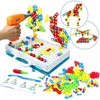 Image de Mosaique Enfant Jeux Enfant 3 Ans - Montessori Jeu Construction Puzzle 3D Jouet Éducatifs Perceuse Créatif Jouet à Visser Jeux Éduca